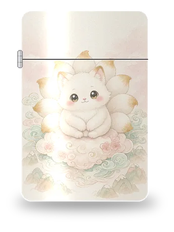 Neunschwänziger Fuchs · Niedlich-Edition von Shan Hai Jing · Niedlich-Edition – Kunsthülle für einen Feuerzeugeinsatz
