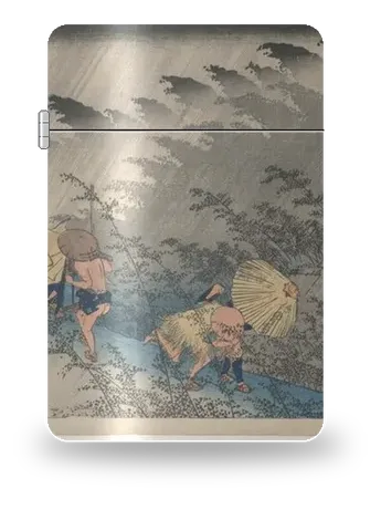 Shōno : averse de Utagawa Hiroshige – boîtier d’art pour insert de briquet