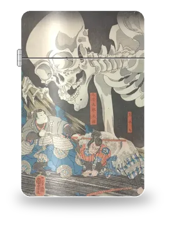 Takiyasha la sorcière et le spectre squelette de Utagawa Kuniyoshi – boîtier d’art pour insert de briquet