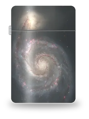 Galassia Vortice (M51) di Telescopio spaziale Hubble – cover d’arte per inserto di accendino