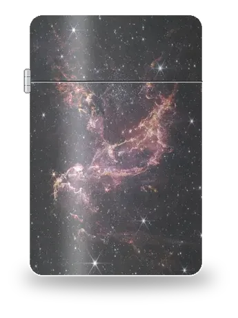 Ammasso stellare NGC 346 di Telescopio spaziale James Webb (JWST) – cover d’arte per inserto di accendino