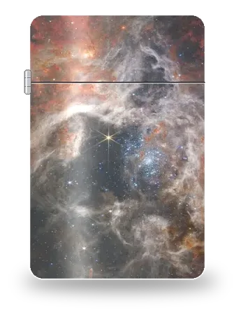 Nebulosa Tarantola di Telescopio spaziale James Webb (JWST) – cover d’arte per inserto di accendino