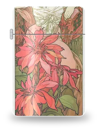 Precious Stones: Ruby by Alphonse Mucha — art case for a lighter insert
