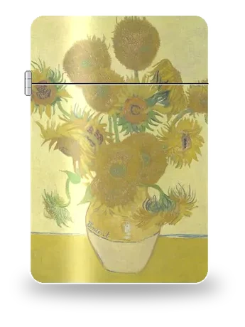 Sonnenblumen von Vincent van Gogh – Kunsthülle für einen Feuerzeugeinsatz