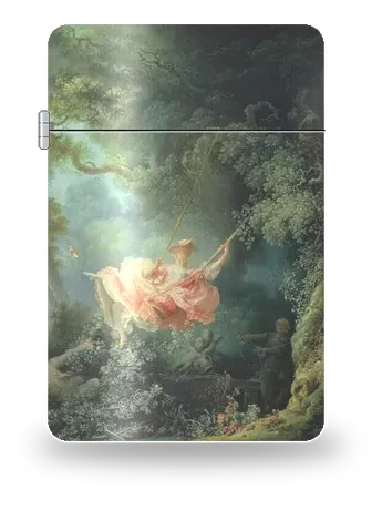 I fortunati casi dell'altalena di Jean-Honoré Fragonard – cover d’arte per inserto di accendino