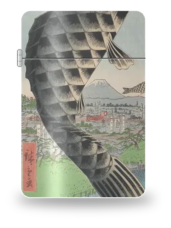 Suidō Bridge and Surugadai by Utagawa Hiroshige — art case for a lighter insert