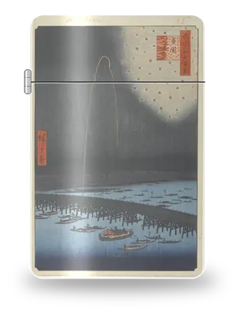 Fireworks at Ryōgoku by Utagawa Hiroshige — art case for a lighter insert