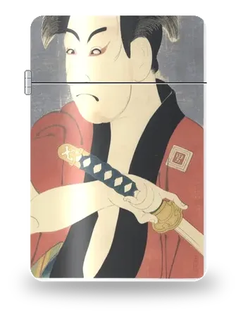 Ichikawa Omezō nel ruolo del servitore Ippei di Tōshūsai Sharaku – cover d’arte per inserto di accendino