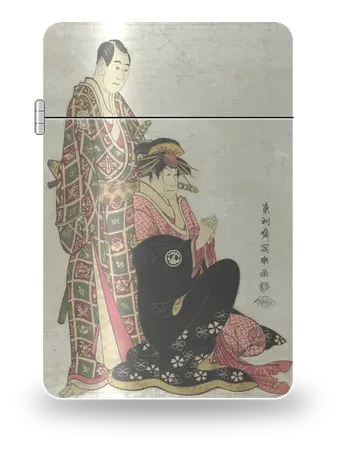 Sawamura Sōjūrō III et Segawa Kikunojō III de Tōshūsai Sharaku – boîtier d’art pour insert de briquet