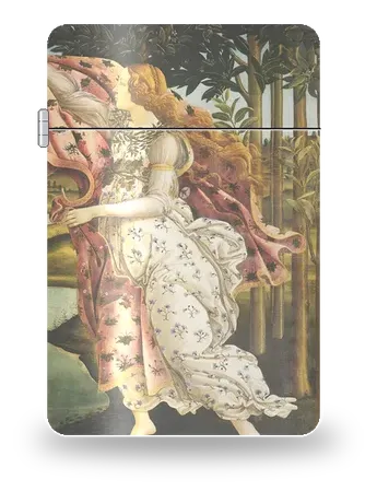 La Naissance de Vénus, triptyque : volet droit (Hore) de Sandro Botticelli – boîtier d’art pour insert de briquet