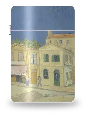 La Maison jaune (La Rue) de Vincent van Gogh – boîtier d’art pour insert de briquet