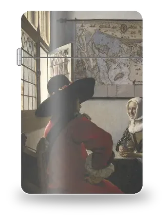 Officer and Laughing Girl by Johannes Vermeer — art case for a lighter insert