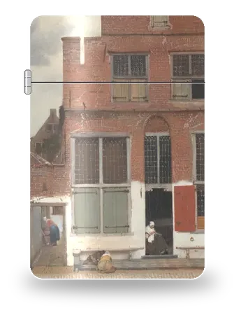 La stradina di Johannes Vermeer – cover d’arte per inserto di accendino