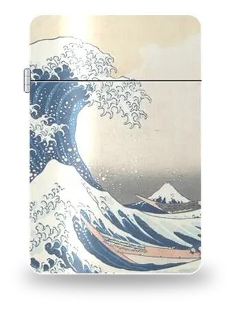 La Grande Vague de Kanagawa de Katsushika Hokusai – boîtier d’art pour insert de briquet