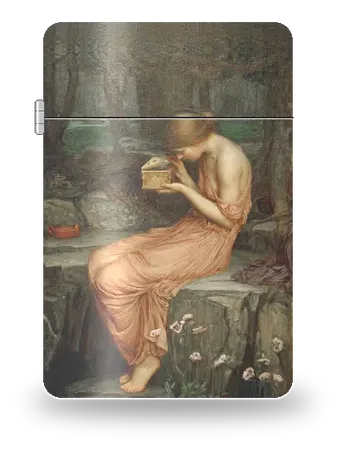 Psyche Opening the Golden Box by John William Waterhouse — art case for a lighter insert