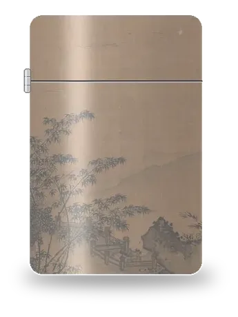 Paulownia, Bamboo and Stream Hall by Xia Gui — art case for a lighter insert