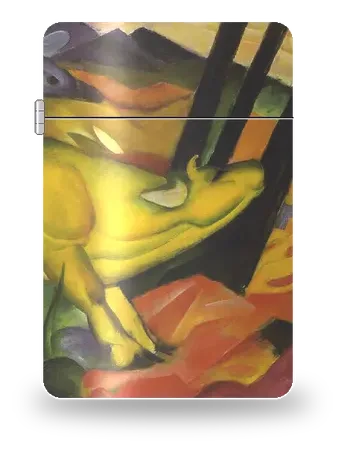Mucca gialla di Franz Marc – cover d’arte per inserto di accendino