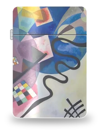 Gelb-Rot-Blau von Wassily Kandinsky – Kunsthülle für einen Feuerzeugeinsatz